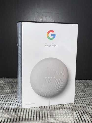 Google Nest Mini 2. zweite Generation Google Assistant Smart Lautsprecher Kreide Neu!