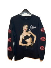 Vintage Selena Quintanilla Long Sleeve Shirt. Rose Sleeve Detail. Unisex. Size L