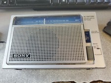 Vintage Sony ICF-700W FM/AM Portable Radio AC or Batteries Works