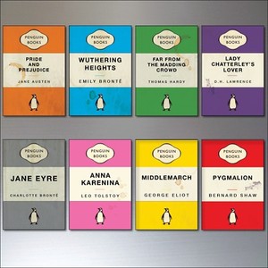 Fridge Magnets Penguin Classic Vintage Old Book Cover Design Set Of 8 Magnets Ebay