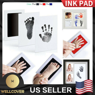 NEW Newborn Footprint Handprint Safe Inkless Gift Foot Hand Print Wipe Kit  Gift