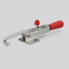 De-Sta-Co Pull-Action Latch Clamp Horizontal 450 lb J-Hook Flanged Base 351-SS