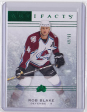 2014-15 UD ARTIFACTS EMERALD BASE PARALLEL /99 ROB BLAKE #73 COLORADO AVALANCHE