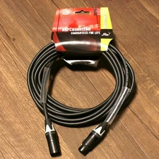 Rapco Horizon RHC MIC5 Concert Series XLR Microphone Cable 20' w- Grey Boot