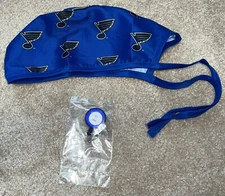 BRAND NEW St. Louis Blues SGA Theme Medical Appreciation Scrub Cap Badge Reel!