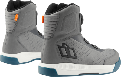 Icon Overlord Motorcycle Riding Boots Gray US 12 | eBay