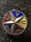 CIVIL WAR UNION VETERANS 1861 - 1865 US CLOISONNE STAR PIN BADGE Bright Enamel