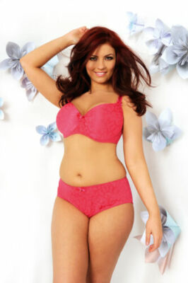 Curvy Kate SMOOTHIE 36F or 38D Bra AND 14 16 Short or L 18 Thong SET RASPBERRY