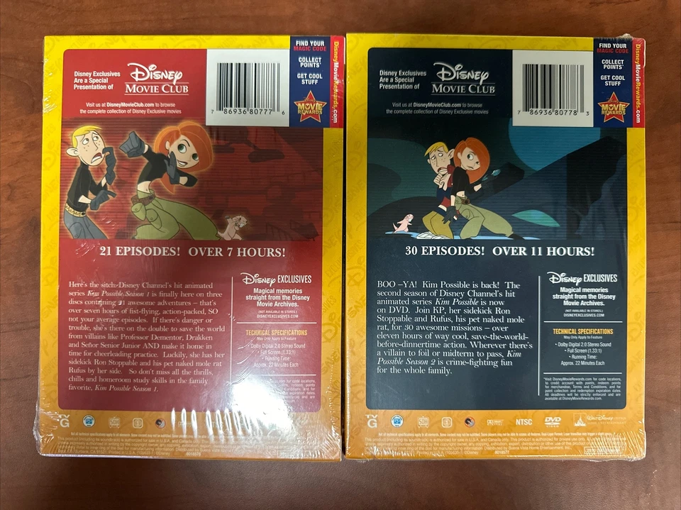 Disney’s Kim Possible: The Complete First/Second Season (DVD, DMC Exclusive) NEW - Image 2 of 2