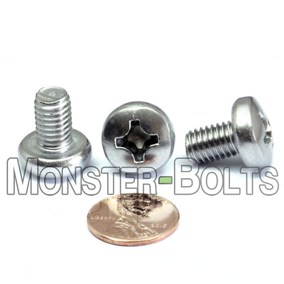 Qty - 500 M8 x 12mm DIN 7985A Phillips Pan Machine Screw, A2 Stainless Steel