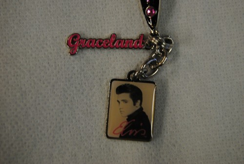 ELVIS PRESLEY FACE PROFILE GEM BAR METAL KEYRING KEYCHAIN NEW OFFICIAL RARE - Picture 5 of 7