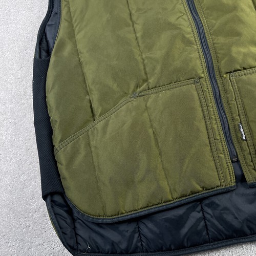 VINTAGE Refrigiwear Vest Mens 3XL XXXL Green Insulated Full Zip Work Made in USA - Picture 4 of 13