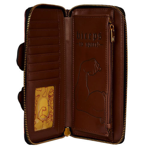 Beauty and the Beast Gaston Officially Licensed Faux Leather Zip-Around Purse - Picture 3 of 3