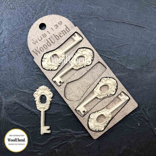 WoodUbend Heat Bendable Molding Pack of Five Keys WUB1139 6 × 2.5 cm - Picture 1 of 2