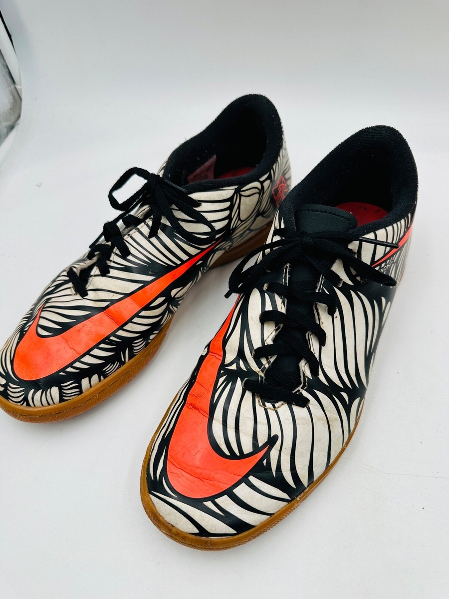 Nike Hypervenom Men's Neymar Black White Orange Indoor Soccer