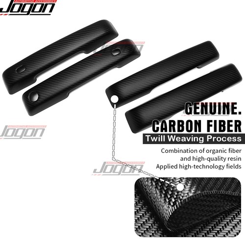 Matte Carbon Side Door Handle Cover For Ford F-150 Raptor R Raptor SuperCrew 21+ - Picture 6 of 12