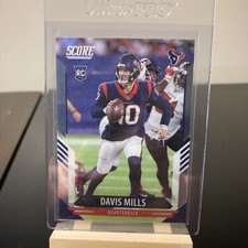 Davis Mills Silver Rookie Card RC 2021 Chronicles Score Football  Update #418