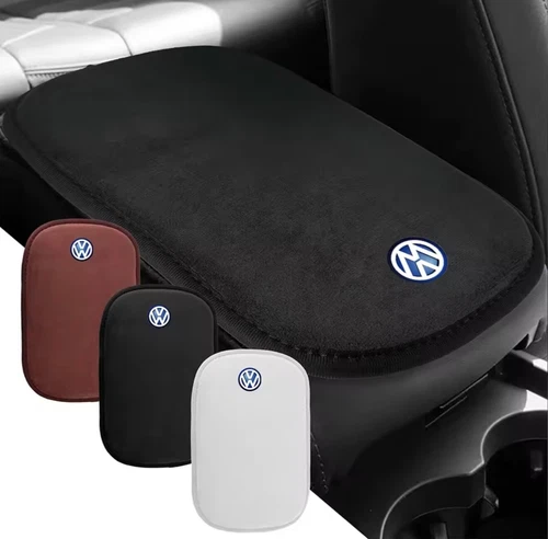Suede Leather Armrest Cushion for VW Golf 7 Passat Polo Tiguan Rline