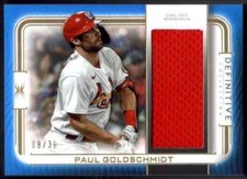 2023 Topps Definitive Jumbo Relic Collection Blue Paul Goldschmidt Jersey 1