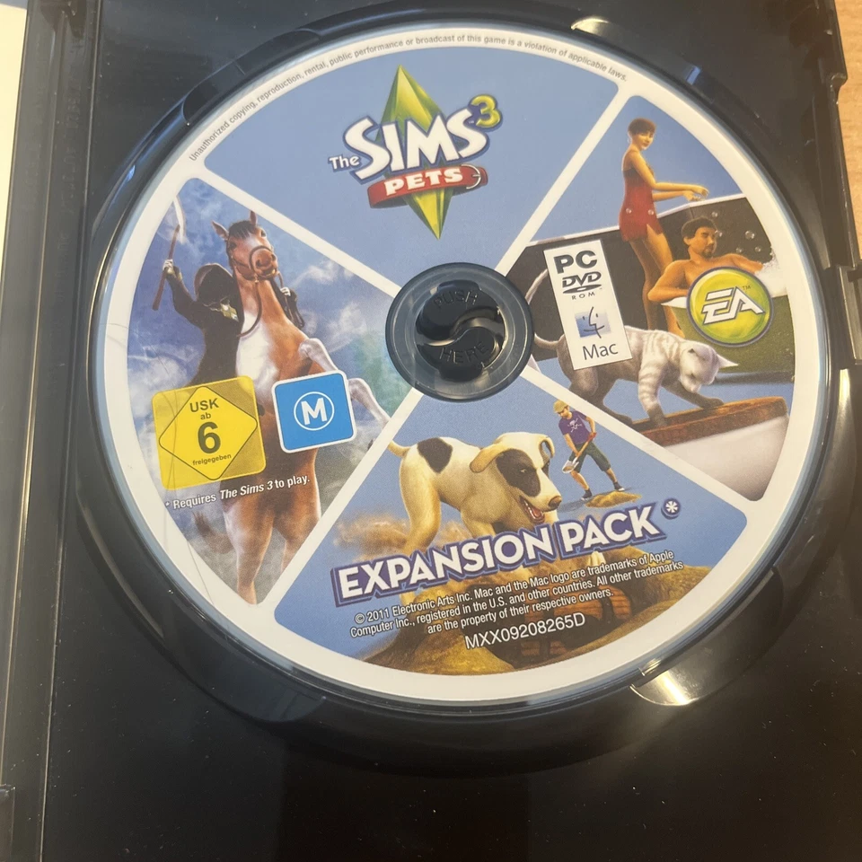 The Sims 3 Pet Expansion Pack PC DVD ROM Rated M With Serial Number Like New - Image 3 of 3