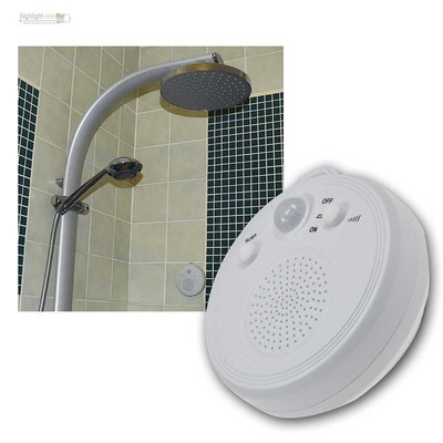 Radio Bewegungsmelder Duschradio mit PIR Sensor und ...