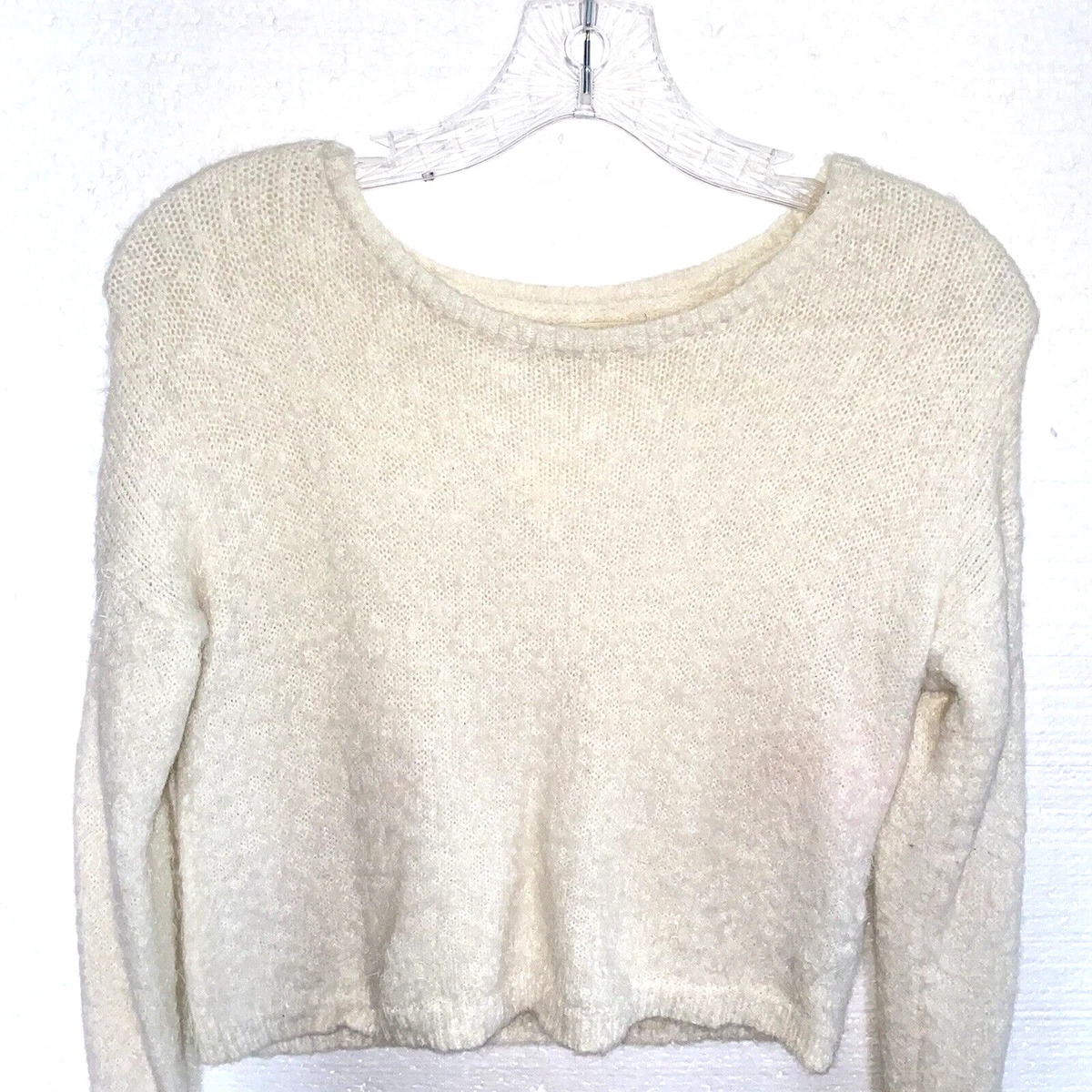Hollister fuzzy sweater top