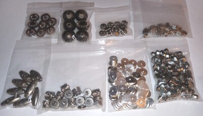 New Jewelry Making Lot Silvertone Assorted Findings Metal Spacer Beads & Rounds