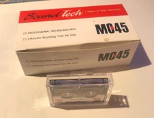 soundtech mc45 microcassette tapes, 45 minute, 22.5 minutes per side. total 9