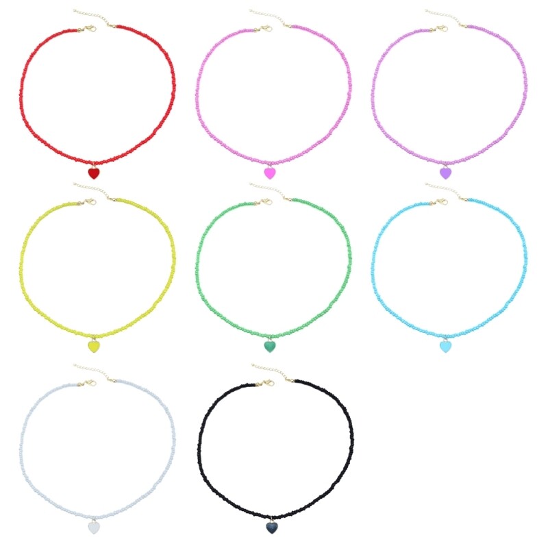 Simple Heart Necklace Temperament Collar Necklaces Clavicle Chain Choker