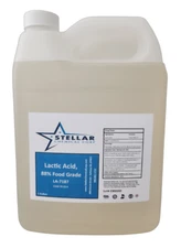 Lactic Acid 88% FCC ~~ 1 Gallon  ~~ Stellar Chemical Corp ~~ Food, Cosmetics
