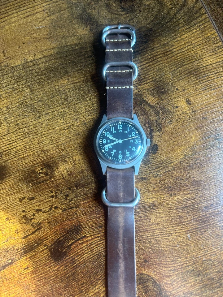 Reloj Hombre Vintage Benrus Acero Inoxidable GG-W-113 EE. UU. Militar Vietnam 1973. Wo Foto 4 de 4