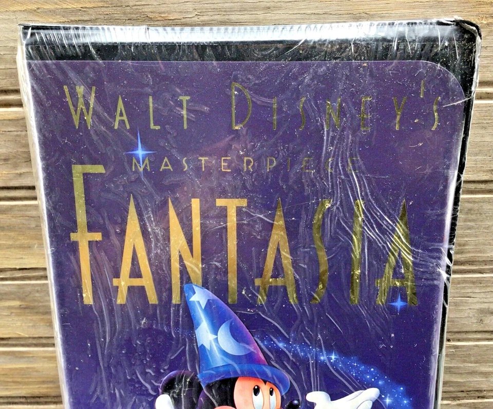 SEALED FANTASIA Masterpiece Walt Disney VHS #1132 Black Clamshell RARE Vtg 1991 - Image 3 of 4
