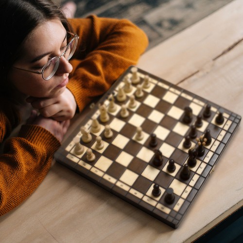 Husaria European International Chess Wooden Game Set, "King's Classic" - 13.8" - Picture 5 of 10