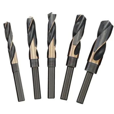 Drillforce 17/32"-1-1/2" HSSCO 5% Cobalt M35 Silver Deming Drill Bits 1/2" Shank