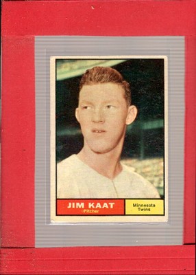 1961 Topps #63 Jim Kaat EX Excellent Twins ID:63321