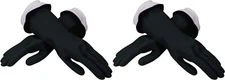 Casabella 8546110 Premium Waterblock Latex Cleaning Gloves, Small, 2 Pairs Black