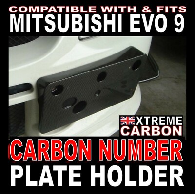Carbon Number Plate Bracket ''Fits'' Mitsubishi Evo EVOLUTION 9 EVO 9 