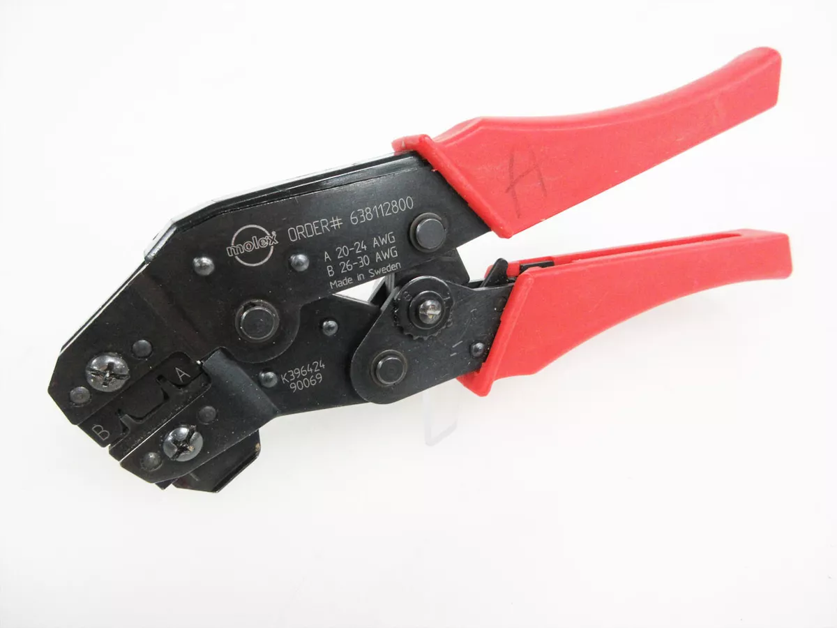MOLEX 638112800 HAND CRIMP TOOL AWG # 20 - 30 w/ LOCATOR 63811 