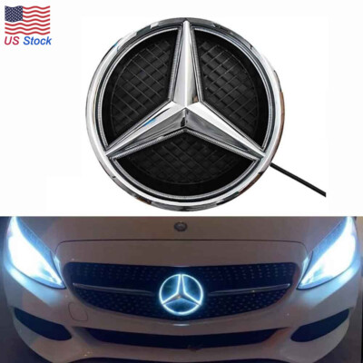 Illuminated Front Grill Star Emblem Fit For Mercedes-Benz GLE GLS550 2015-2019