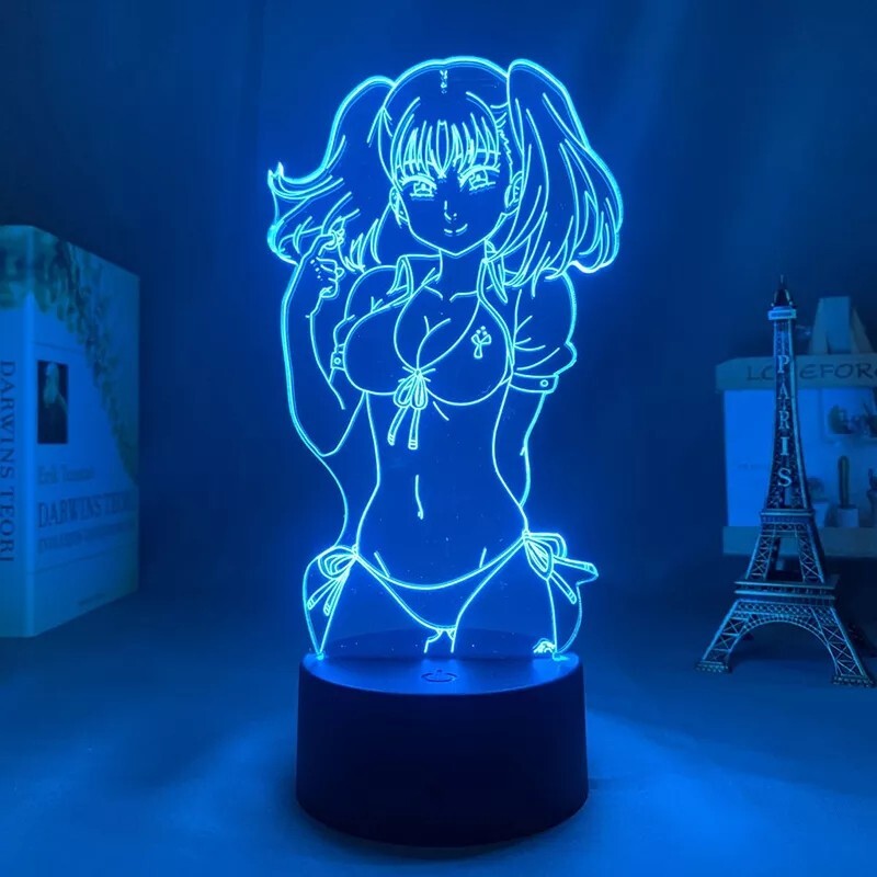Veilleuse Seven Deadly Sins Diane LED 16 couleurs avec télécommande pour chambre