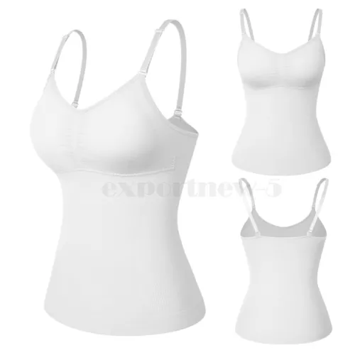 Firm Tummy Waist Control Body Shaper Slimming Cami Shapewear Seamless Vest Top - Picture 34 of 41