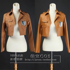 Anime Attack on Titan Uniform Sets Show Eren Mikasa Levi Cosplay Costume
