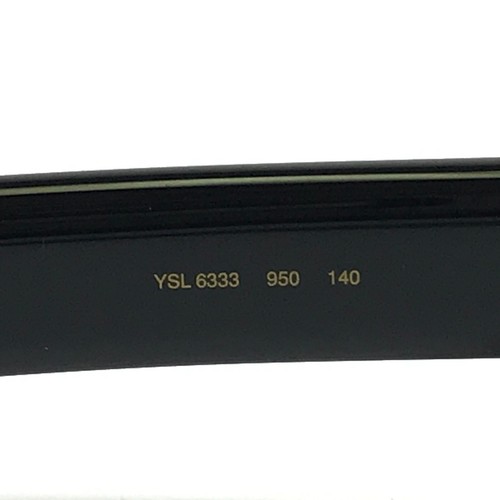 Yves Saint Laurent Eyeglasses Frames YSL6333 950 Black Clear Gray 51-17-140 - Picture 9 of 10