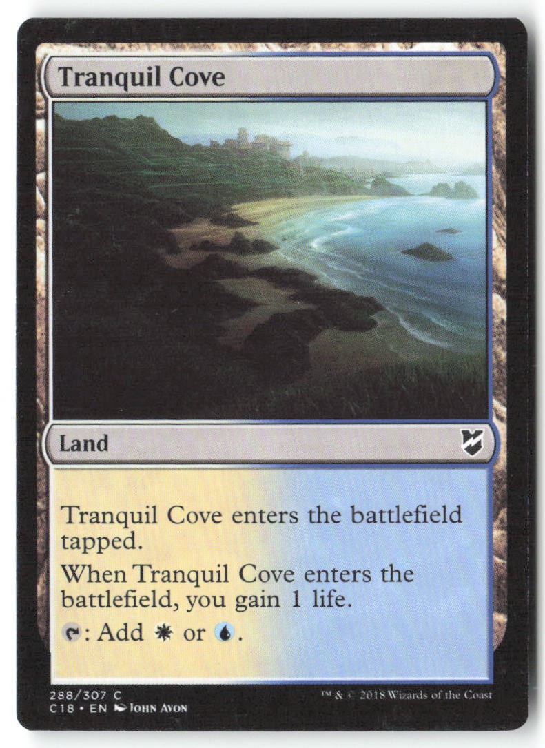 MTG Magic The Gathering Tranquil Cove Commander 2018 C18 #288 Common Non-Foil NM