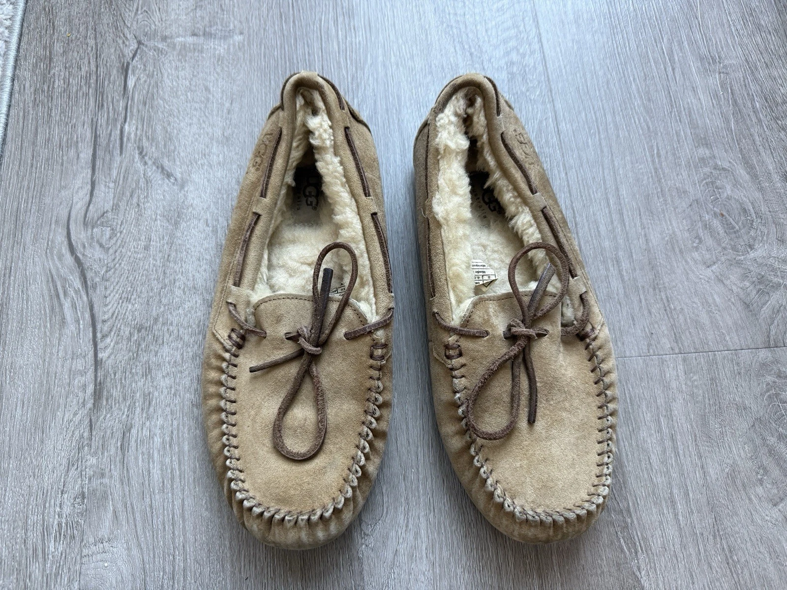 UGG Australia ciabatte da donna scarpe mocassini in pelliccia mocassini taglia 8