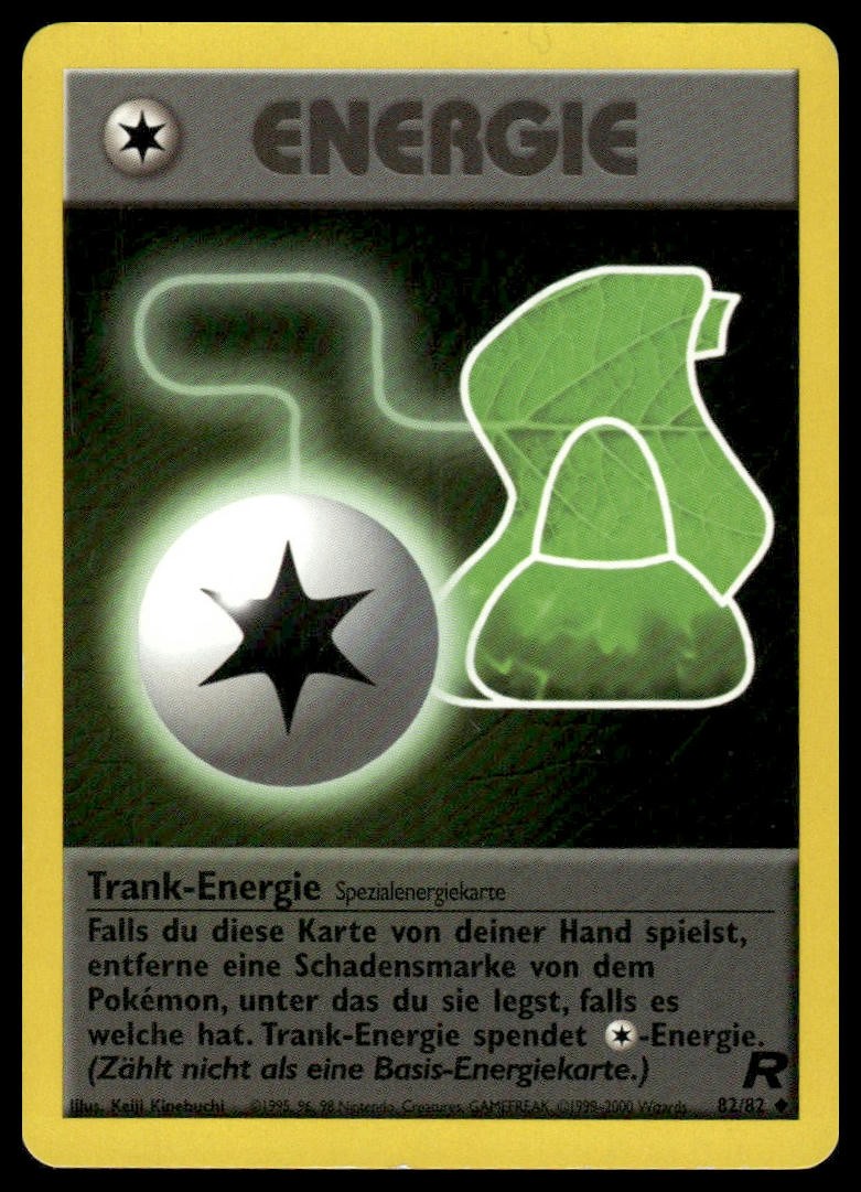 Pokemon Trank Energie Potion Energy #82/82 German Team Rocket 2000 LP