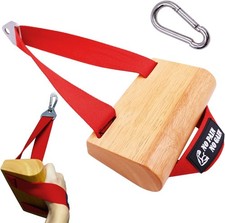 Ergonomic Arm Wrestling Handle with Wooden Grip, Wrist  Forearm Strength Tra...