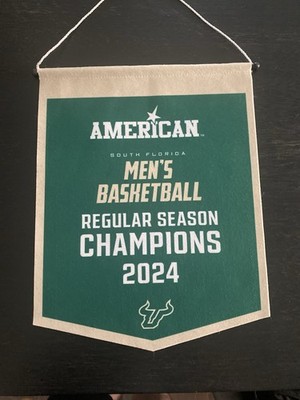 USF Bulls Mens NCAA Basketball Regular Season Champions 2024 Banner