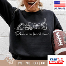 Football Is My Favorite Season PNG Sports Mom Game Day Sublimation Design