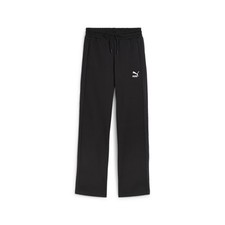 PUMA T7 HighWaisted Pants Womens Black Casual Athletic Bottoms 62421201